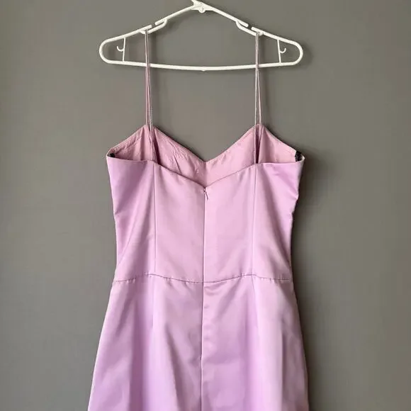 Nicole Miller sz 12 Pink spaghetti strap formal gown dress - Picture 9 of 10